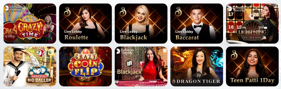 Jeux de casino en direct FLUSH CASINO