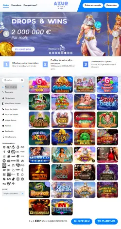 l'application et interface FLUSH CASINO
