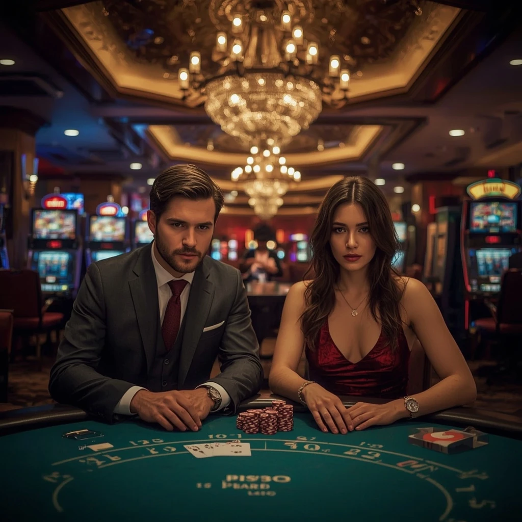 Deux joueurs de poker dans un FLUSH CASINO